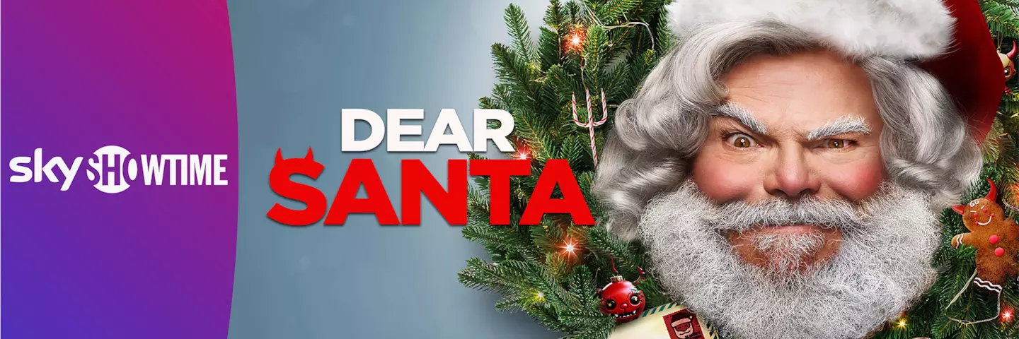 Se den nye julefilmen "Dear Santa" med Jack Black i hovedrollen som satan med SkyShowtime i Allente-appen!