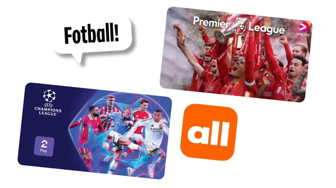 Med Allente kan du velge inn massevis av sportsinnhold i tv pakken din