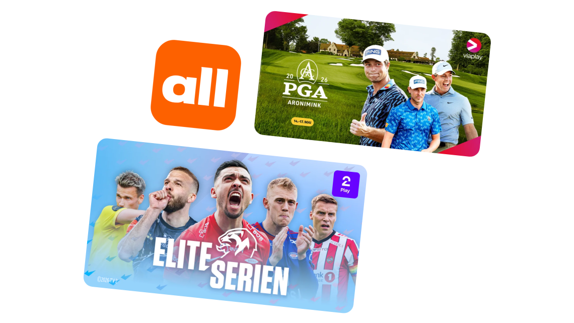 Med allente kan du velge mellom flere sportspakker med all verdens idretter inkludert