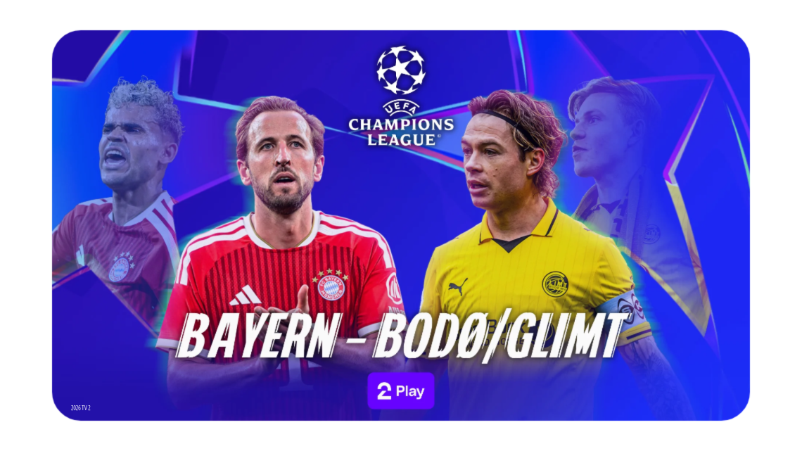 Se Bayern mot Bodø/Glimt på torsdag med Allente og TV 2 Play.