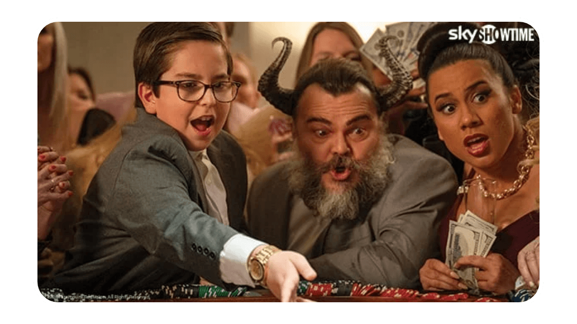 Se Jack Black i filmen Dear Santa på SkyShowtime med Allente
