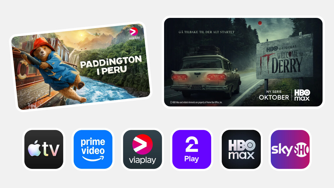 Stream nyheter med Allente og tilvalgspakkene apple TV, viaplay, tv2, hbo max, skyshowtime og fler