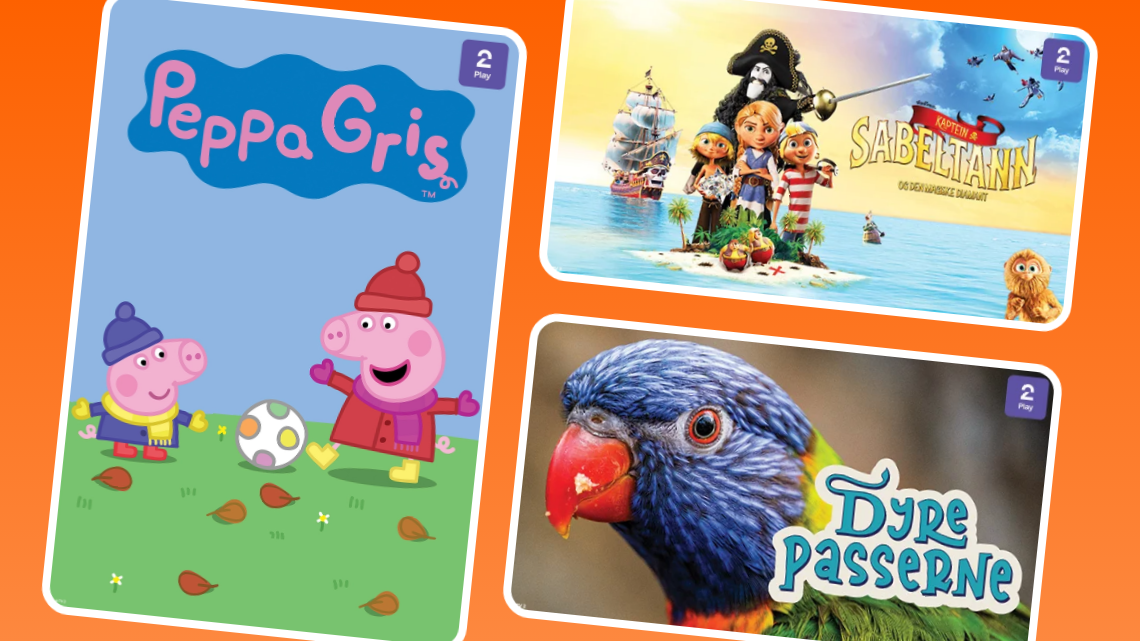 I Allente-appen finner du underholdning til alle aldre fra TV 2!