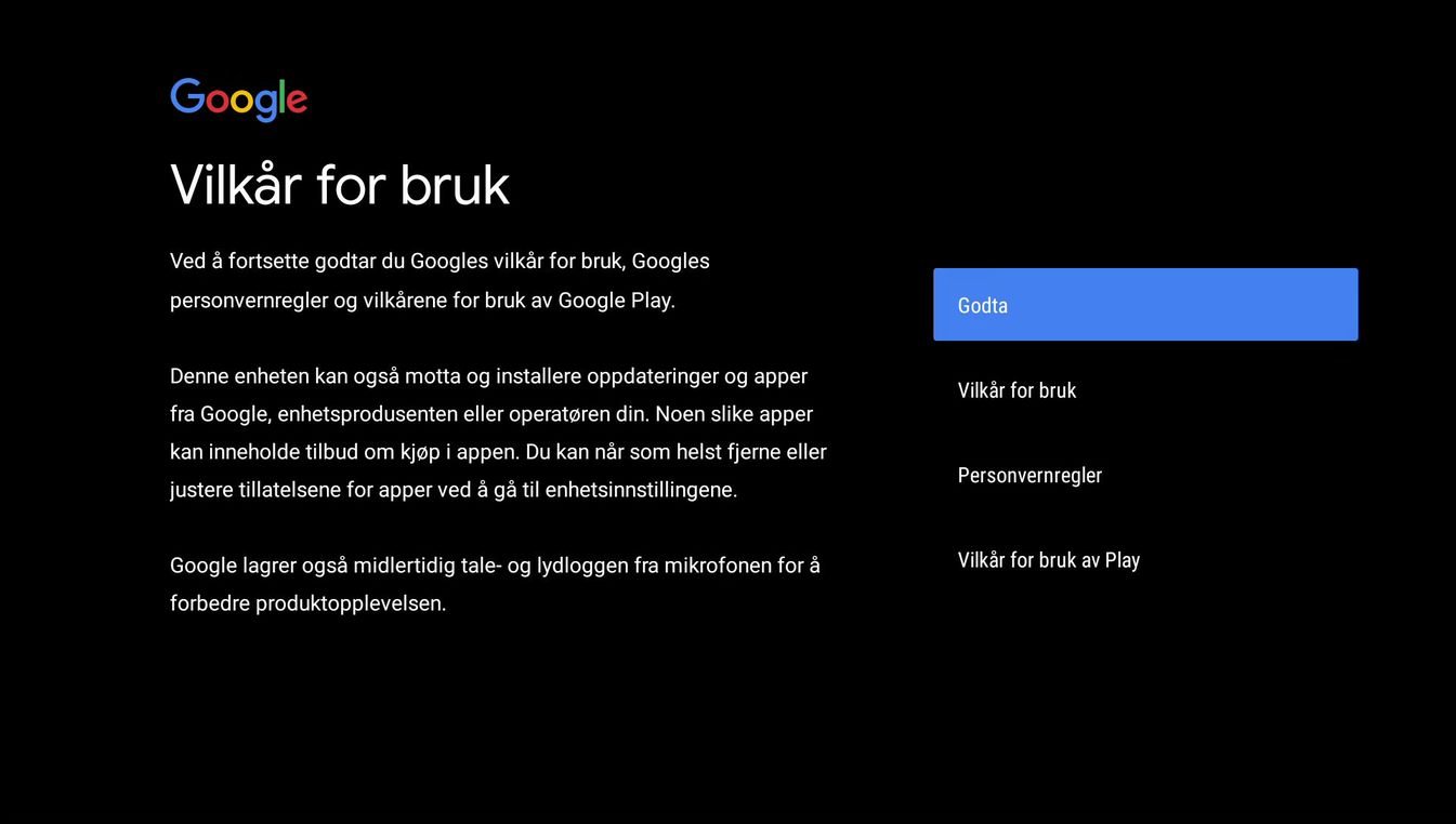 Vilkår for bruk