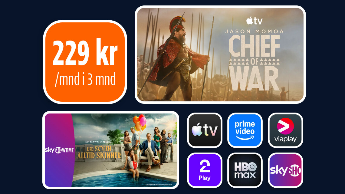 Stream nyheter fra appleTV, prime video,  HBO Max og mange andre med allente - alt samlet i en app og på en faktura