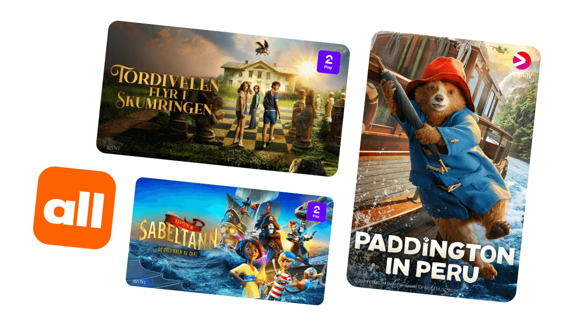 Med TV 2 og Viaplay inkludert i Allente-abonnementet finner dere garantert underholdning til alle aldre