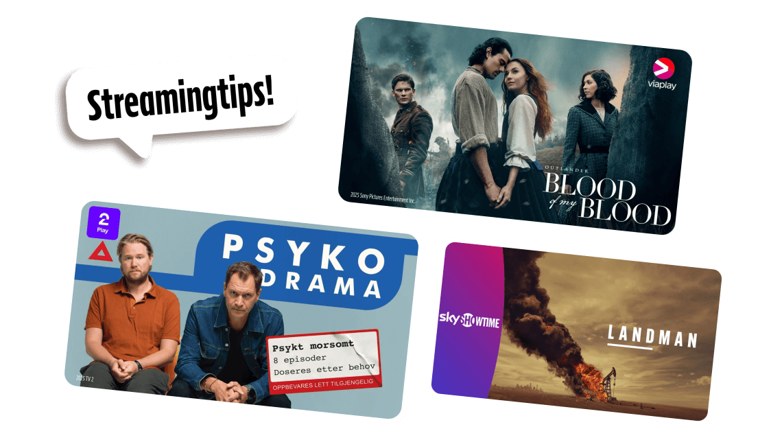 Se psychodrama med tv 2, blood of my blood med viaplay og landman med skyshowtime