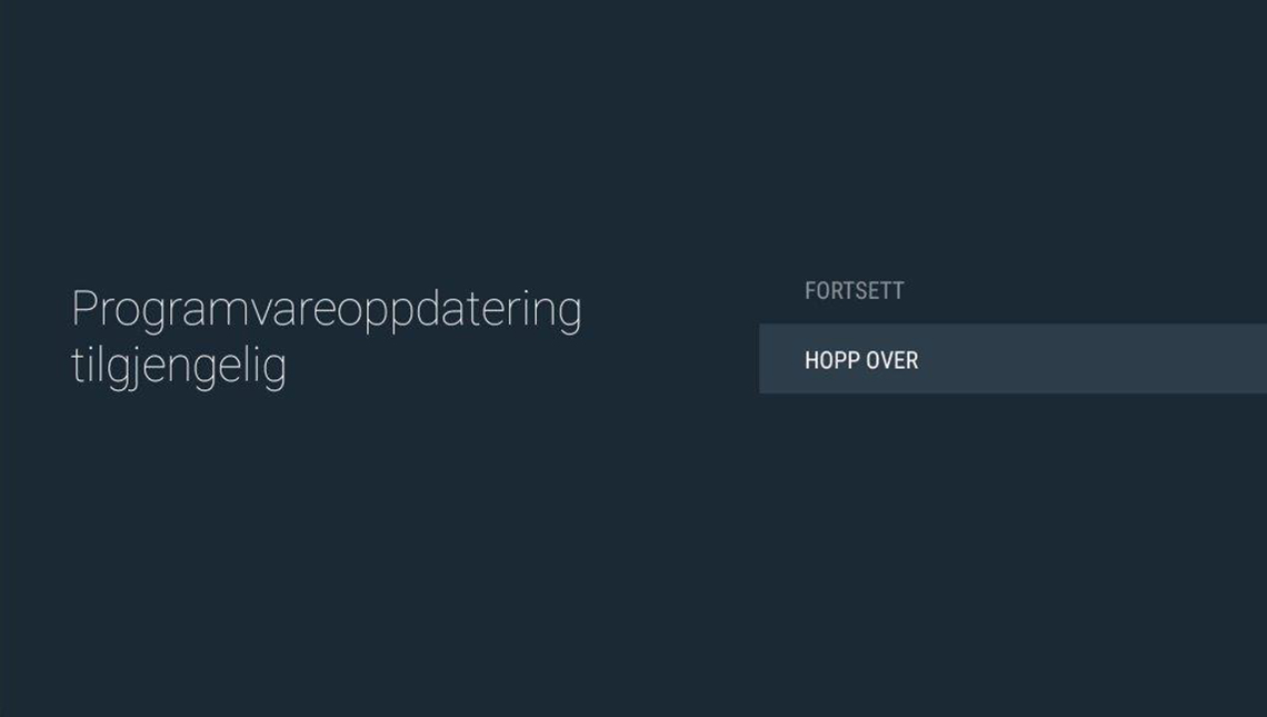 Programvareoppdatering tilgjengelig