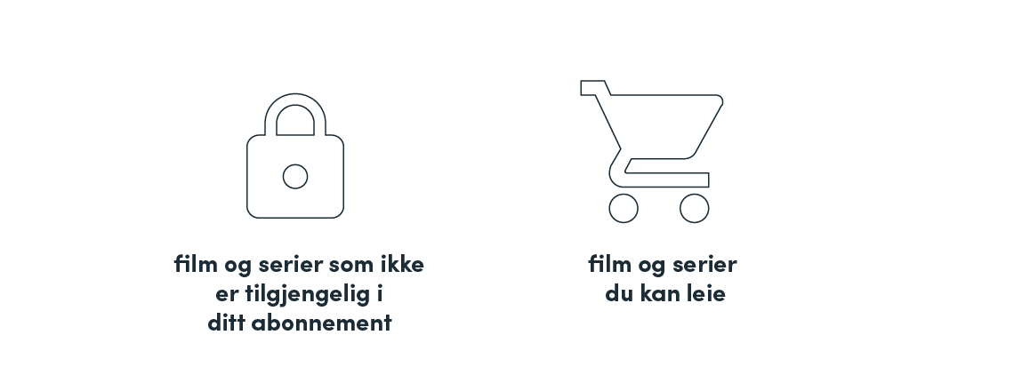 film og serier som ikke er tilgjengelig eller som du kan leie