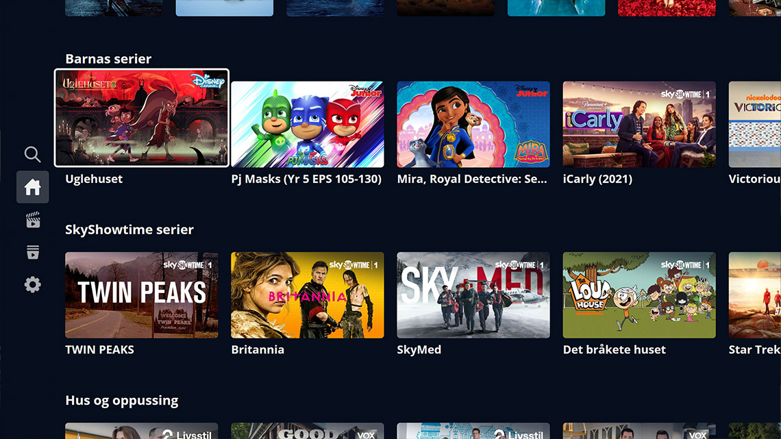 Allente-appen på Smart TV - Allente